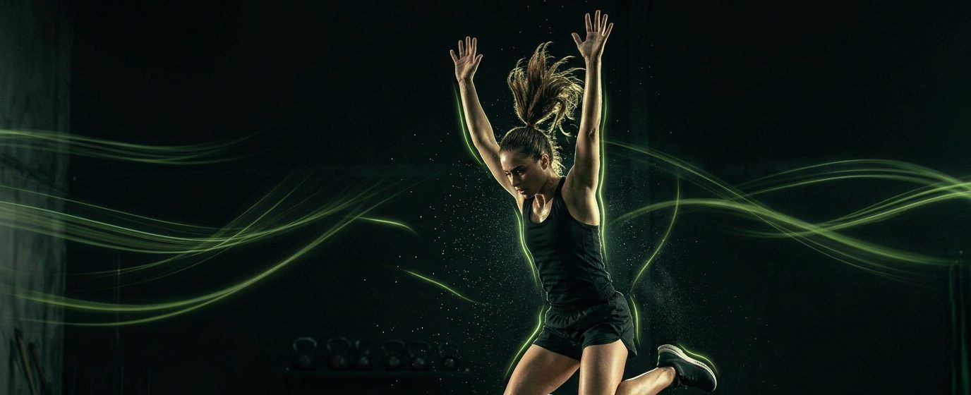 Antrenament ShredFast, săritură în timpul unui circuit